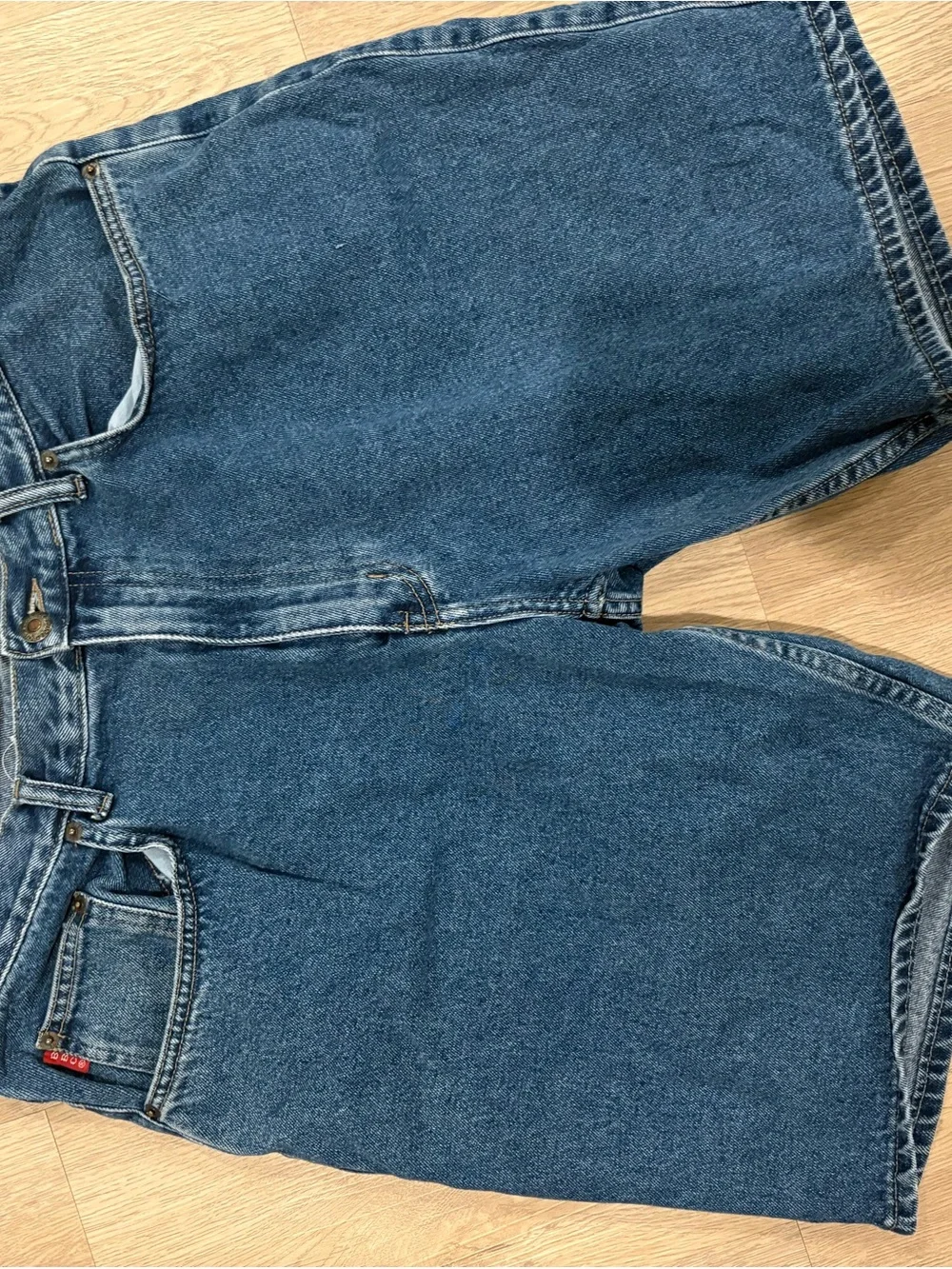 Classic Midwash Denim Shorts